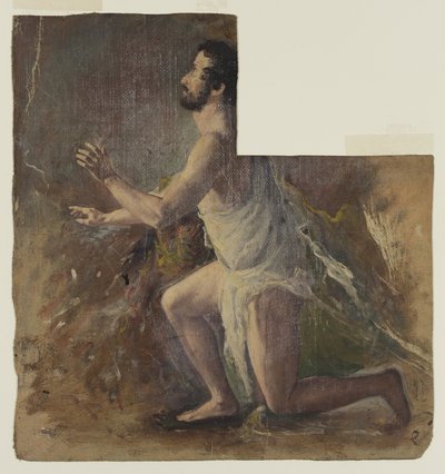Kneeling Male Figure by Thomas Cole